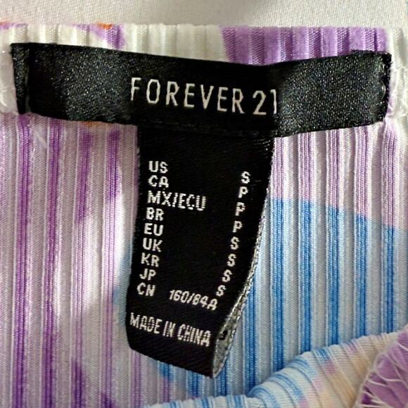 Forever 21 Bodycon Retro Swirl Psychedelic Dress SMALL SOFT! Adjustable Rave - Picture 5 of 9